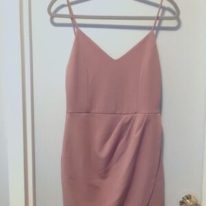 NWOT - Lulus Mauve Pink Bodycon Dress - Size L